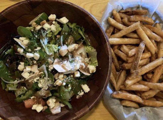 Garden Salad and Fries