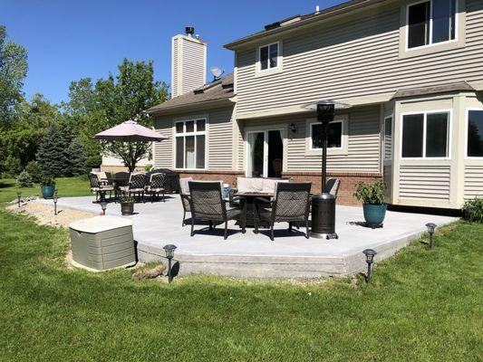 Concrete Backyard Patio