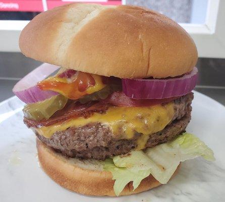 Bacon double cheeseburger