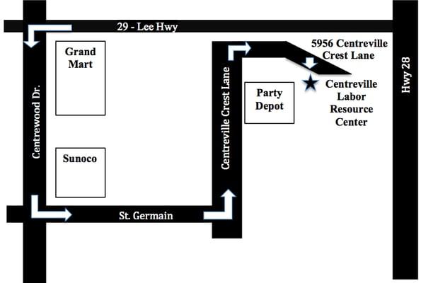 Map to CLRC from Lee Hwy/29