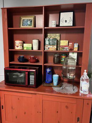 Coffee and tea hutch