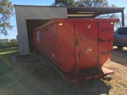 One of our older dumpsters.