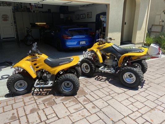 2004 Honda TRX90 and 2005 Honda TRX250EX