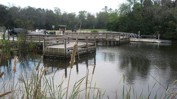 Boat launch and dock area