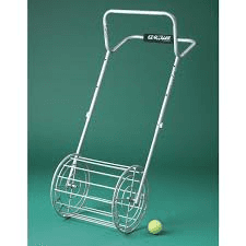 This is an EZ Roller, patented by Steve and sells in the tennis industry Picks up, stores, and dispenses tennis balls with ease and fun.