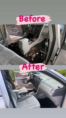 Interior detailing Before & After