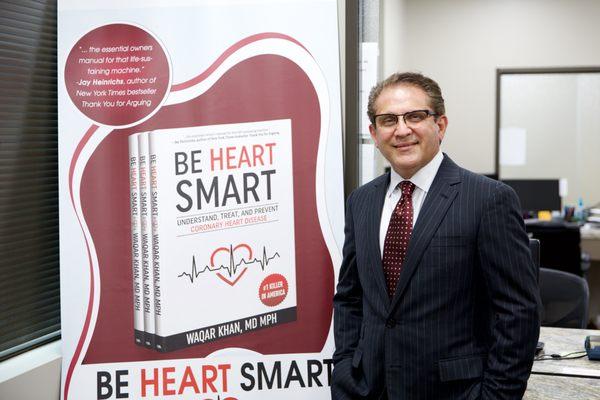 Dr. Khan published a book to help people become more heart smart.