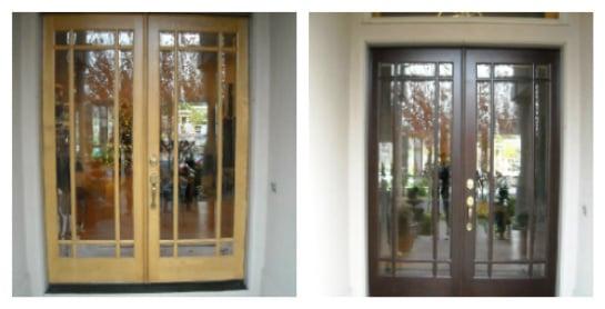 Entry Doors - Color change - Before & After