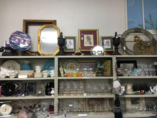 Glassware & Household items.