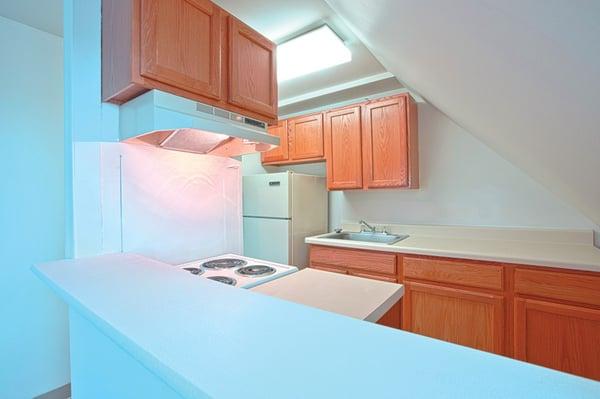 Remodeled kitchen with lots of cabinet space