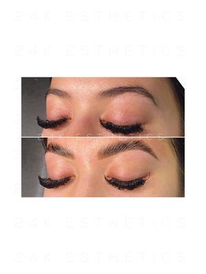 Deluxe brow lamination and tint