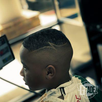 High Bald Fade with Design