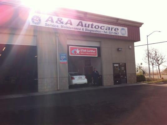 Front of auto shop