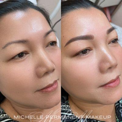 Microshading Eyebrow- Michelle Permanent Makeup