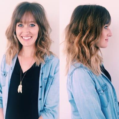 Balayage and textured haircut by Jenna