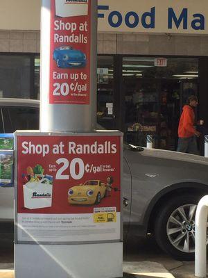 Savings with Randall's card