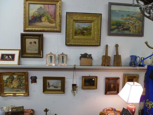 19th Century Paintings, Antique Russian and European frames