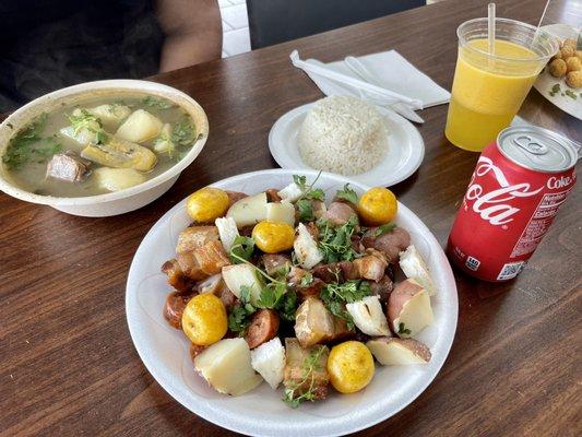 Picada & Sopa de Costilla de Res @ Pollo Riko in Hialeah, FL.