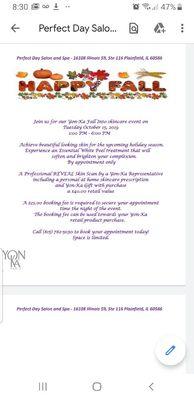 Skin Care Event ~ Yon-ka Paris