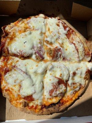 Small customized pizza