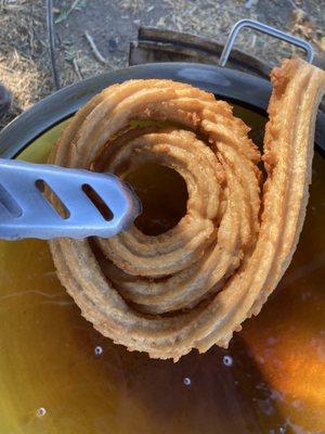 Churros hechos de rueda estilo Mexicano