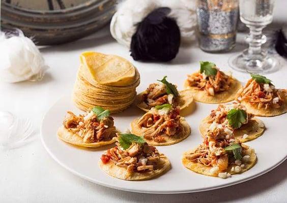 Tacos de Tinga de pollo