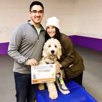 Leo's puppy kindergarten graduation