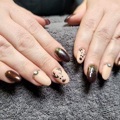 Builder Gel with Nail art