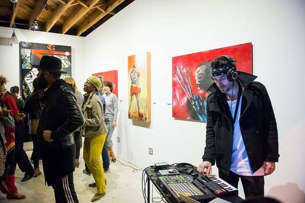 Opening Art Show featured DJ Jesse Molloy