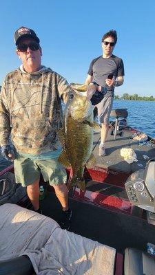 Large mouth bass caught woth Jay's Bustin Bass Guide