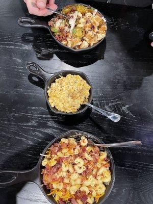 Top to bottom: Sweet Thang, Sweet cream Corn, Mac and Cheese with Bacon