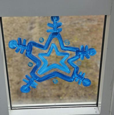 A painted snowflake by Sedona