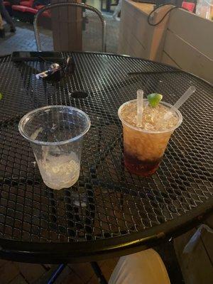 Two drinks in