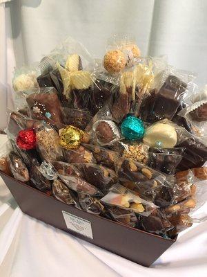 Custom chocolate baskets