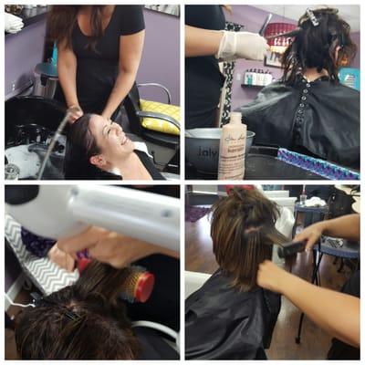 The process of Smoothie Keratin! !