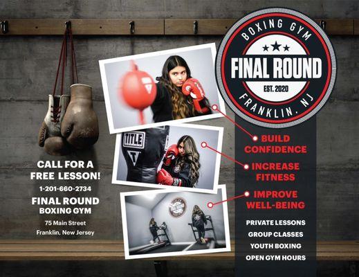 Check us out with a free boxing trail.  Call now to reserve your spot!