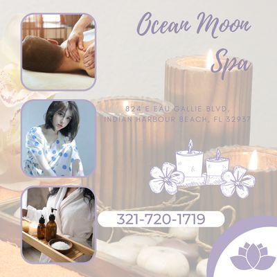 Ocean Moon Spa
 824 E Eau Gallie Blvd, Indian Harbour Beach, FL 32937
 Call us at 321-720-1719