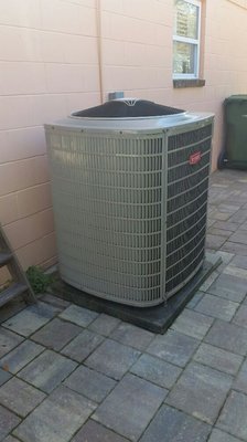 I put this Bryant 288ANA 2 stage condenser for Deb over 11yrs ago, still looks fantastic, just did her annual maintenence!