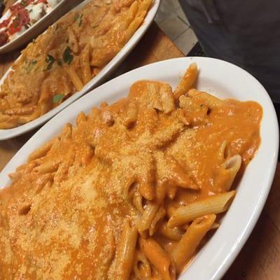 Delicious original penne vodka