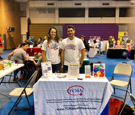 Austin and Catherine at the Back to School Expo in Okeechobee, FL