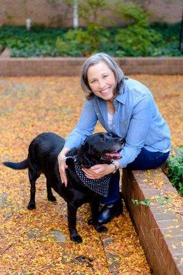 Meet my black lab, Dottie!  she comes to the office with me everyday and loves to make friends with my patients