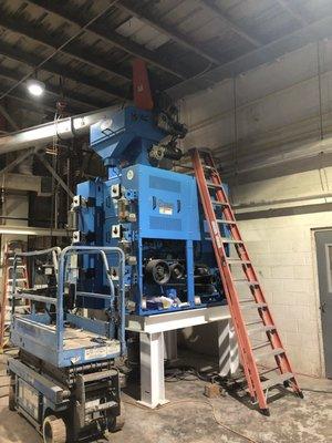 Installing large industrial equipment