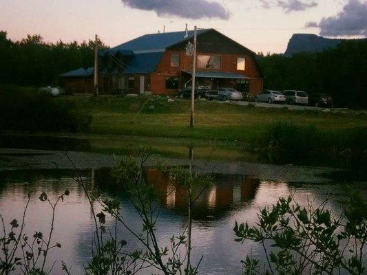 Property view from across our private pond.