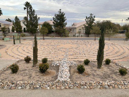 Beautiful Labyrinth to walk thru and collect your thoughts.