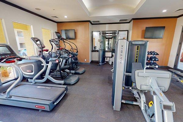 Fully-equipped fitness center