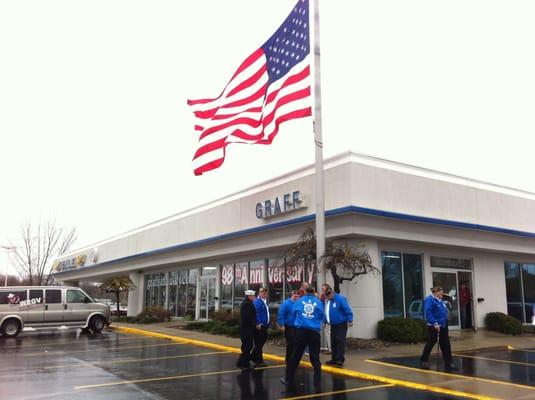 Veteran's Day Flag Raising Ceremony 2012