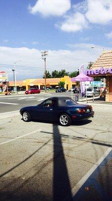 My boyfriend's 96 Miazda Miata that he loves!  Her name is Ava:)