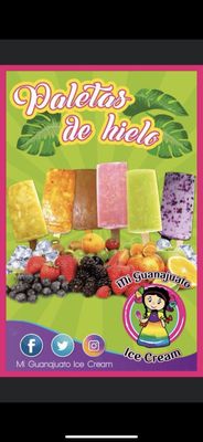 Water based fruit ice pops.