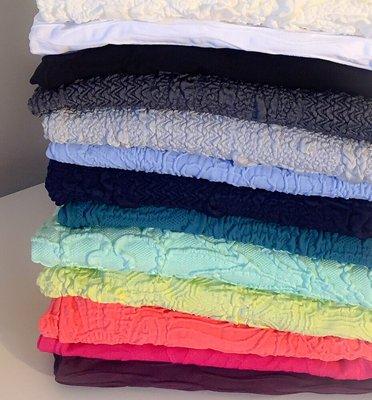 Textured Tops in an array of beautiful colors