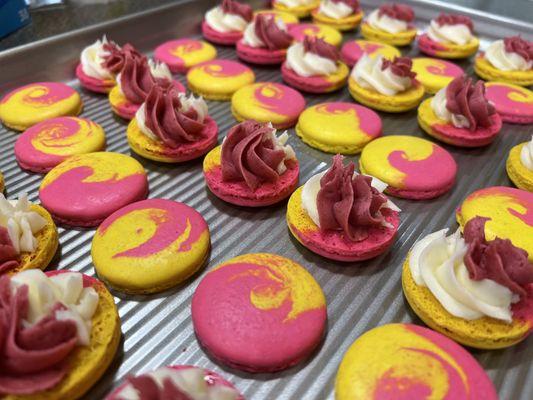 Raspberry Lemonade Macarons